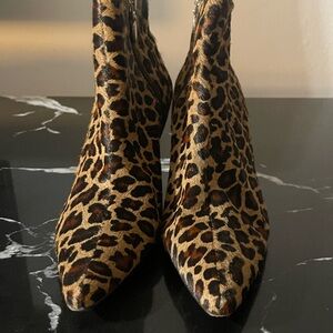 Stylish Leopard Print Ankle Booties